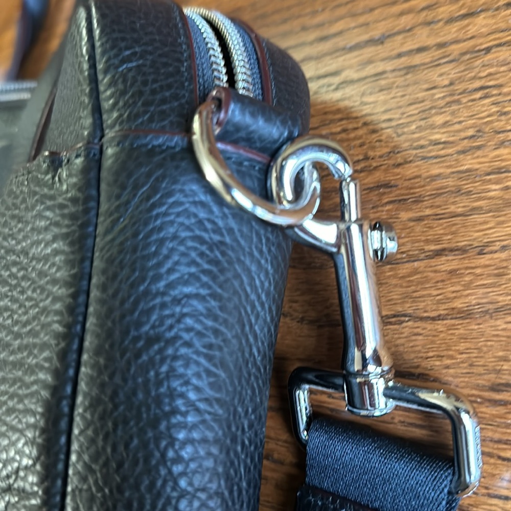 Coach Pebbled Leather Hamilton Brief Tote Briefcase - Picture 6 of 14